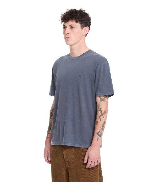 VOLCOM Solid Stone Emb T-shirt - Storm Blue