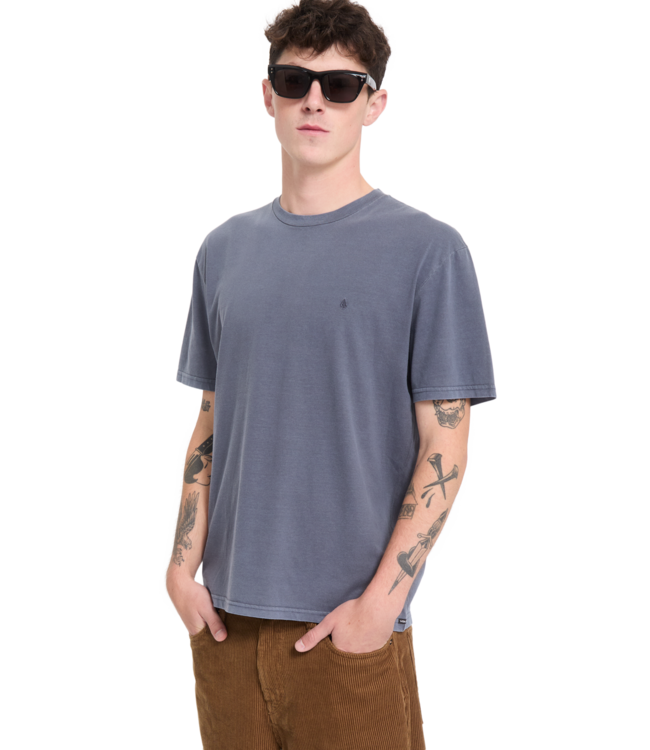 VOLCOM Solid Stone Emb T-shirt - Storm Blue