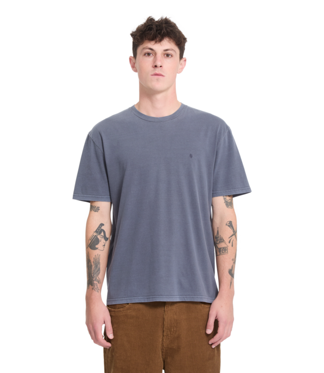 VOLCOM Solid Stone Emb T-shirt - Storm Blue