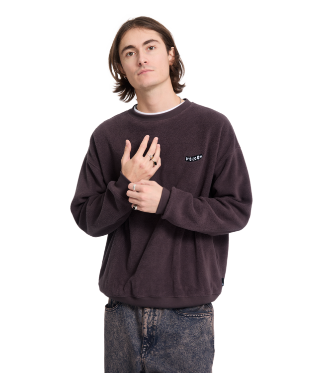VOLCOM Too Kool Lse Crew - Raisin