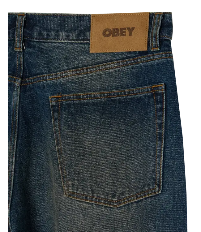OBEY Classic Baggy Denim - Oil Stained Indigo