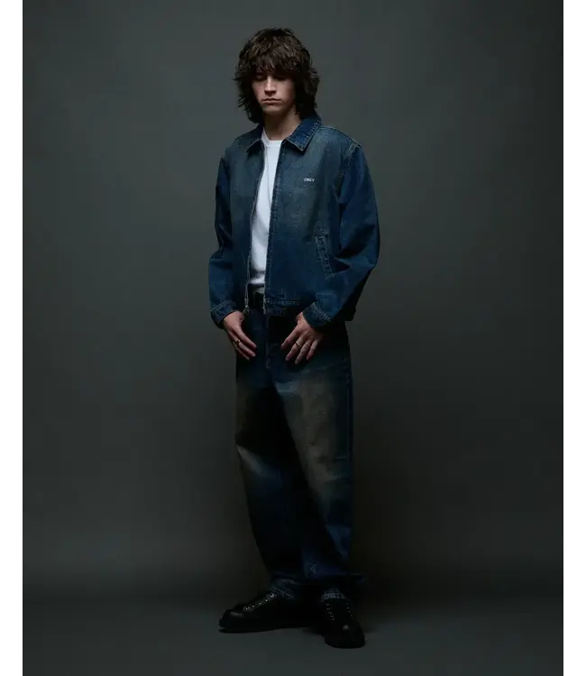 OBEY Classic Baggy Denim - Oil Stained Indigo