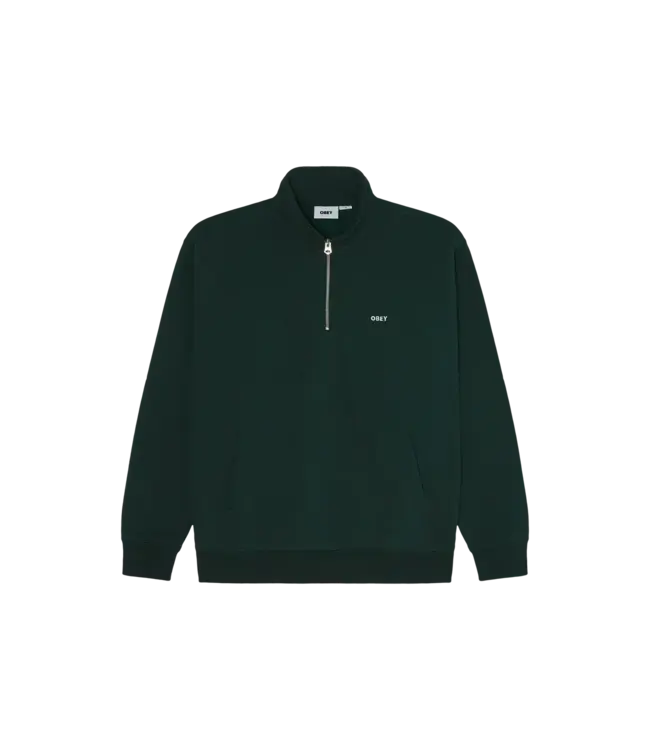 OBEY Established Works Bold Mock Neck Sweatshirt - Green Gables