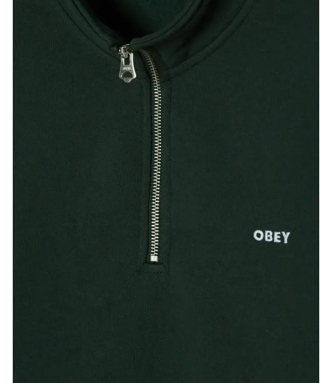 OBEY Established Works Bold Mock Neck Sweatshirt - Green Gables