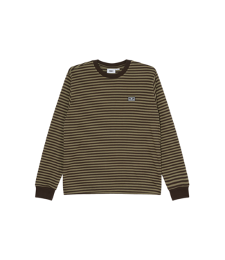 OBEY Established Works Eyes Stripe Long Sleeve - Black Olive Multi OBEY Established Works Eyes Stripe Long Sleeve - Black Olive Multi