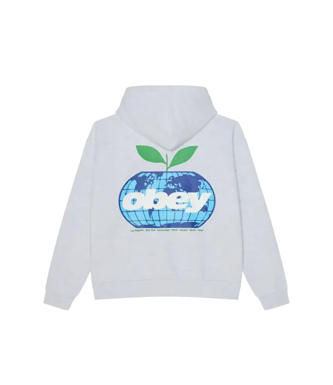 OBEY Intercontinental Extra Heavyweight Hoodie - Ash Grey