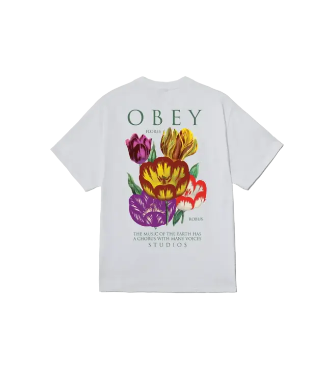 OBEY Obey Flores Robus T-Shirt - White