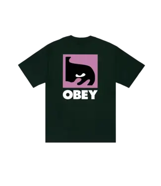 OBEY Obey Quarter Eye Icon Heavyweight T-Shirt - Forest Green