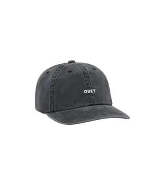 OBEY Pigment Obey Bold 6 Panel Strapback Cap - Pigment Black OBEY Pigment Obey Bold 6 Panel Strapback Cap - Pigment Black