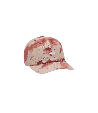 OBEY Pigment Obey Bold 6 Panel Strapback Cap - Sand Camo Multi