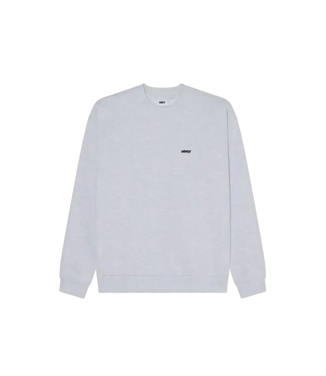 OBEY Shields Extra Heavyweight Crewneck Sweatshirt - Ash Grey