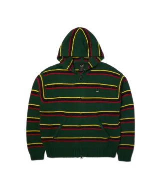 HUF Banks Fz Striped Hoodie - Sycamore