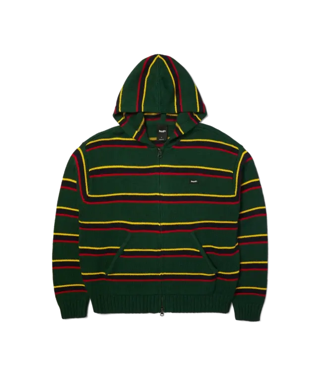 HUF Banks Fz Striped Hoodie - Sycamore