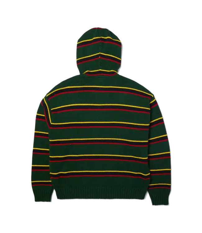 HUF Banks Fz Striped Hoodie - Sycamore