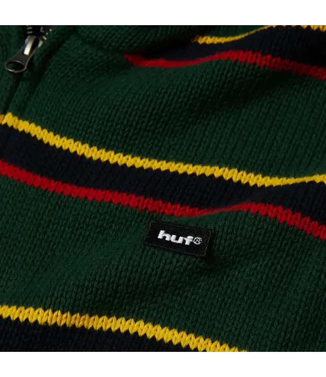 HUF Banks Fz Striped Hoodie - Sycamore