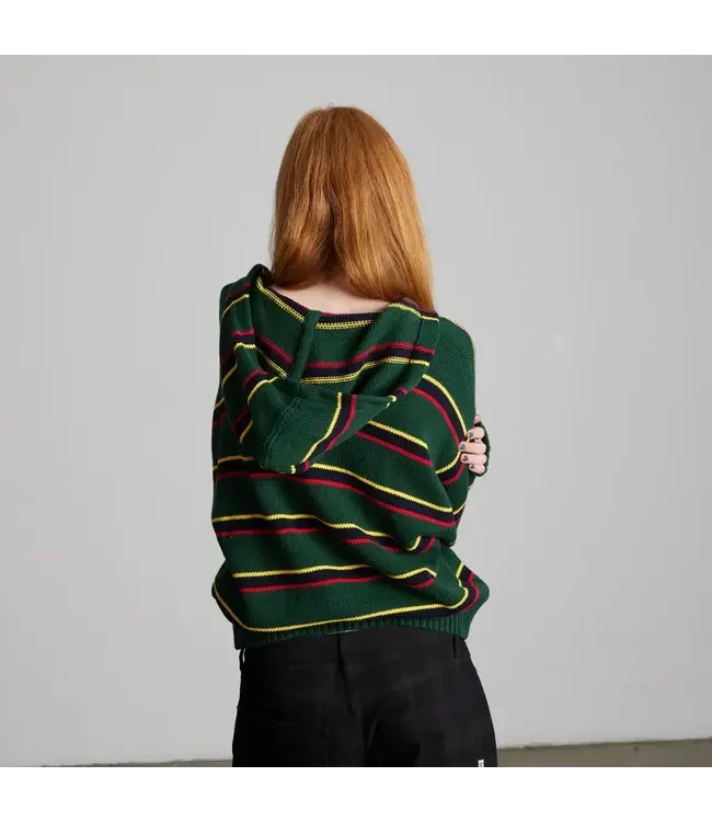 HUF Banks Fz Striped Hoodie - Sycamore
