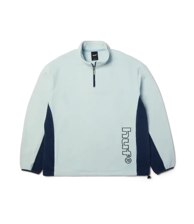 HUF Basecamp Quarter Zip Polar Fleece - Sky Blue