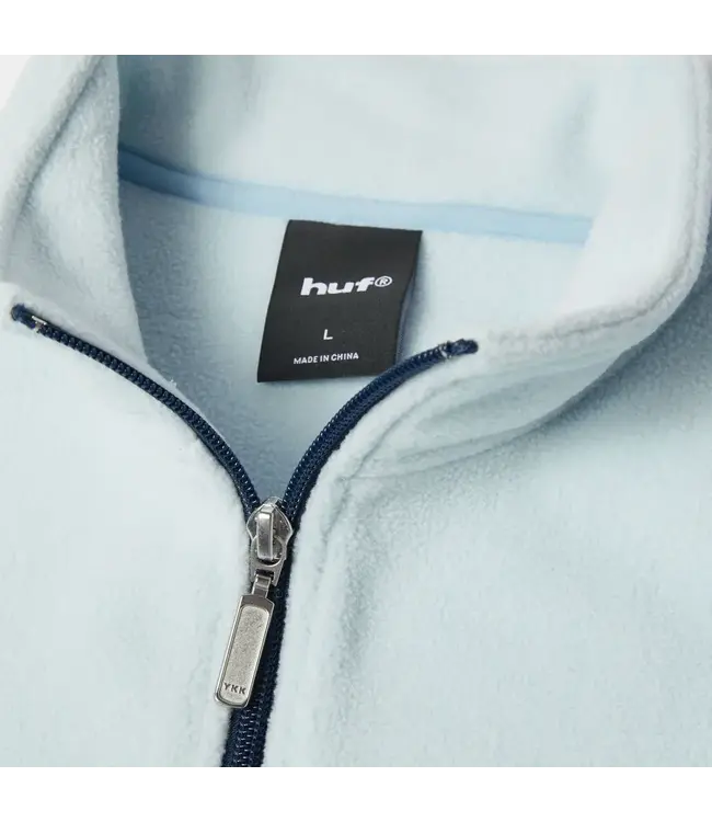 HUF Basecamp Quarter Zip Polar Fleece - Sky Blue