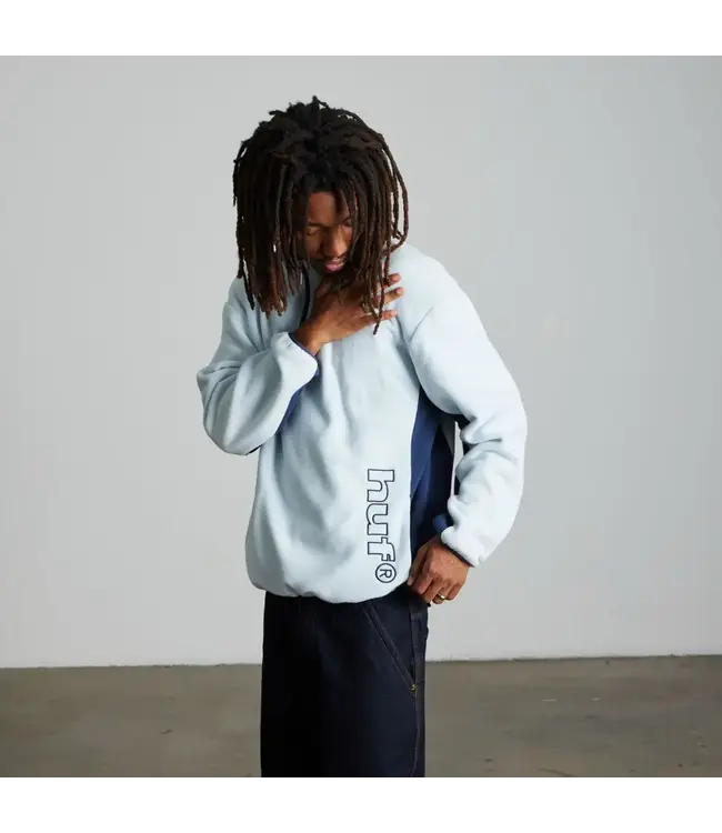 HUF Basecamp Quarter Zip Polar Fleece - Sky Blue