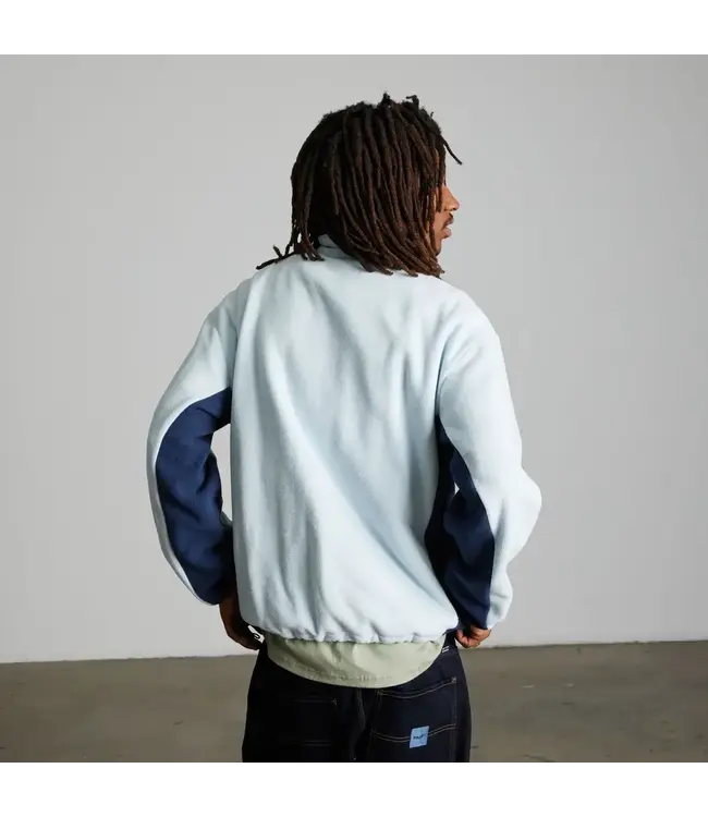 HUF Basecamp Quarter Zip Polar Fleece - Sky Blue
