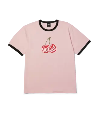 HUF Cherries Ringer Tee - Dusty Pink