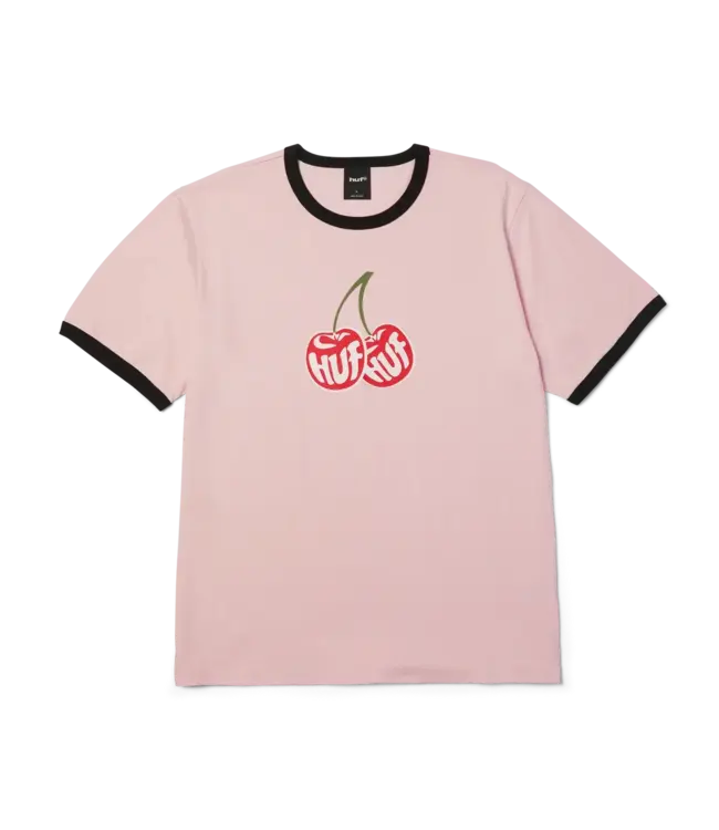 HUF Cherries Ringer Tee - Dusty Pink