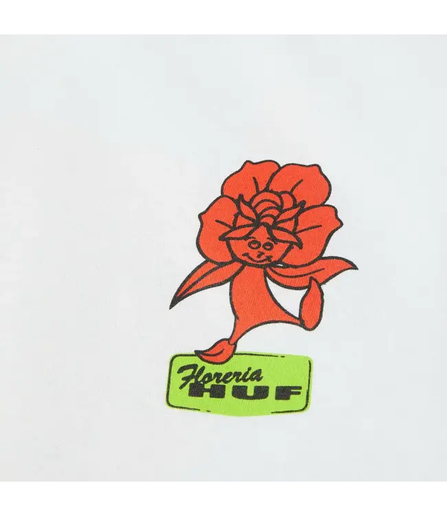 HUF Flower District Ss Tee - White
