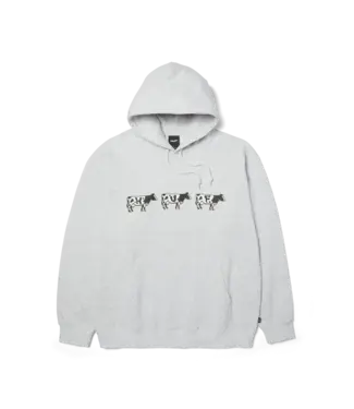 HUF Moo Po Hoodie - Heather Grey