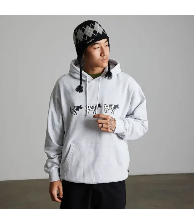 HUF Moo Po Hoodie - Heather Grey