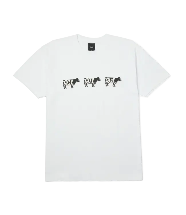 HUF Moo Ss Tee - White