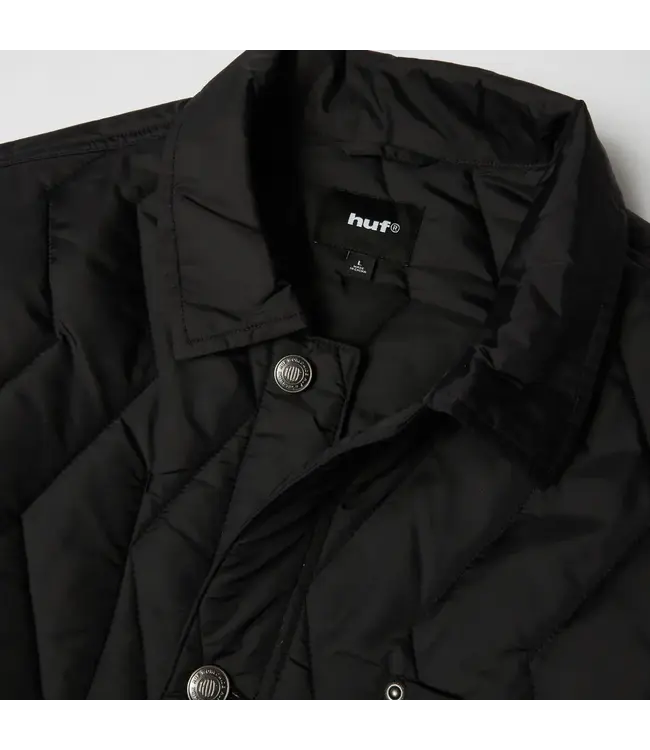 HUF Zig Zag Quilted Chore Jacket - Black