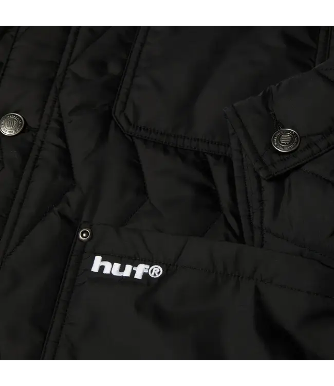 HUF Zig Zag Quilted Chore Jacket - Black