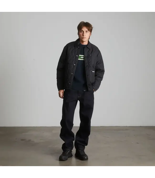 HUF Zig Zag Quilted Chore Jacket - Black