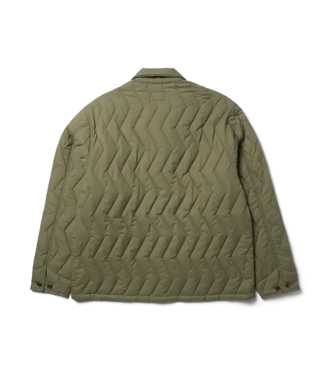 HUF Zig Zag Quilted Chore Jacket - Sage