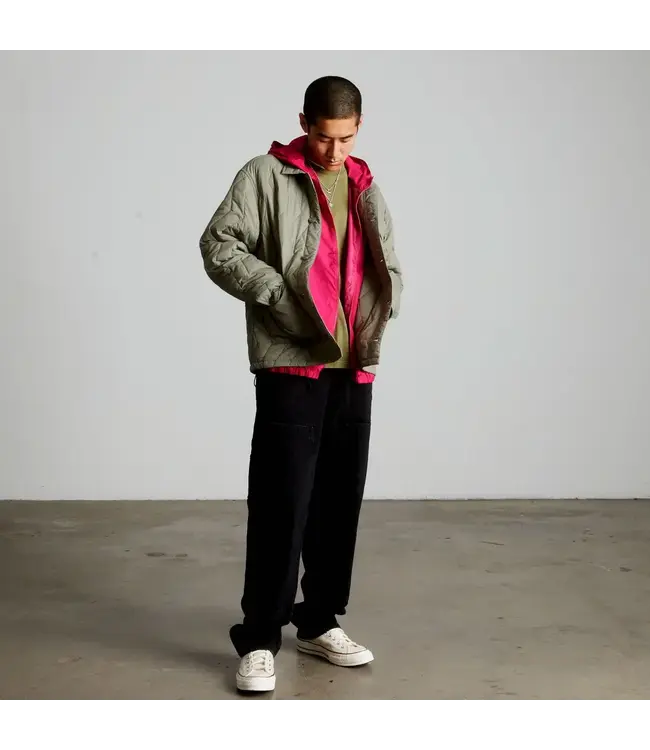 HUF Zig Zag Quilted Chore Jacket - Sage