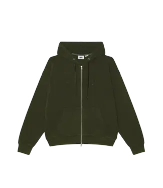 OBEY Obey Gothic Zip Hood - Dusty Black Olive