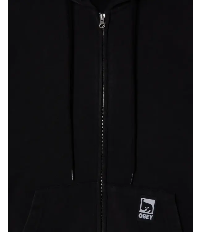 OBEY Obey Post Zip Hood - Dusty Black Limo