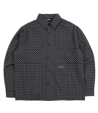 WASTED PARIS Cross Shirt - Black Tartan WASTED PARIS Cross Shirt - Black Tartan