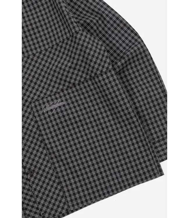 WASTED PARIS Cross Shirt - Black Tartan
