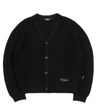 WASTED PARIS Script Cardigan - Faded Black WASTED PARIS Script Cardigan - Faded Black