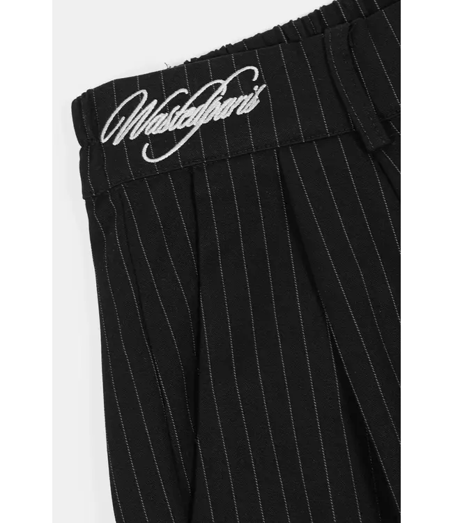 WASTED PARIS Script Pleated Pant - Black