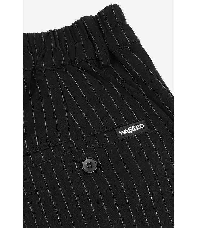 WASTED PARIS Script Pleated Pant - Black