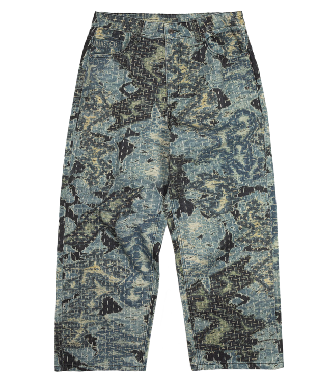 WASTED PARIS Trompe L'Oeil Boro Grant Pant - Blue