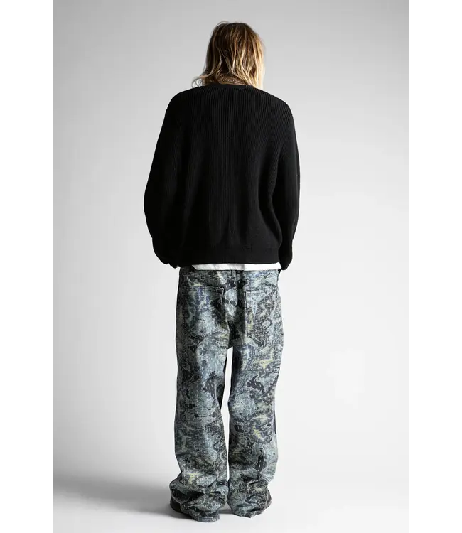 WASTED PARIS Trompe L'Oeil Boro Grant Pant - Blue