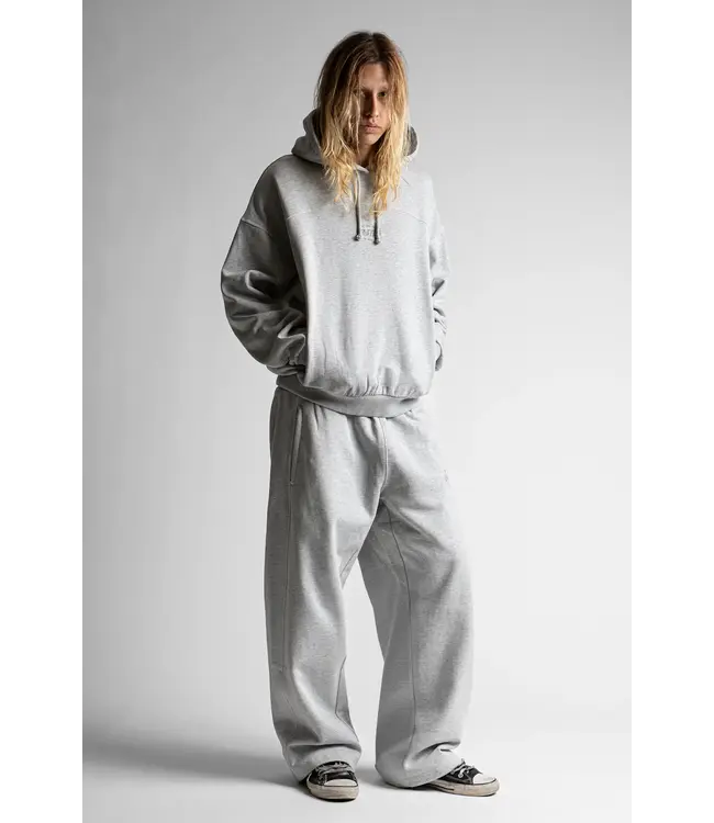 WASTED PARIS Vesper Boxy Hoodie - Ash Grey