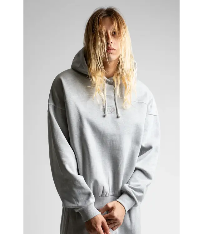 WASTED PARIS Vesper Boxy Hoodie - Ash Grey