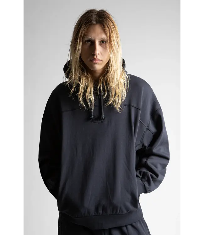 WASTED PARIS Vesper Boxy Hoodie - Night Blue