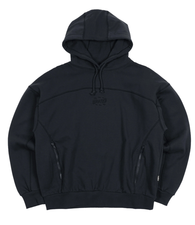 WASTED PARIS Vesper Boxy Hoodie - Night Blue