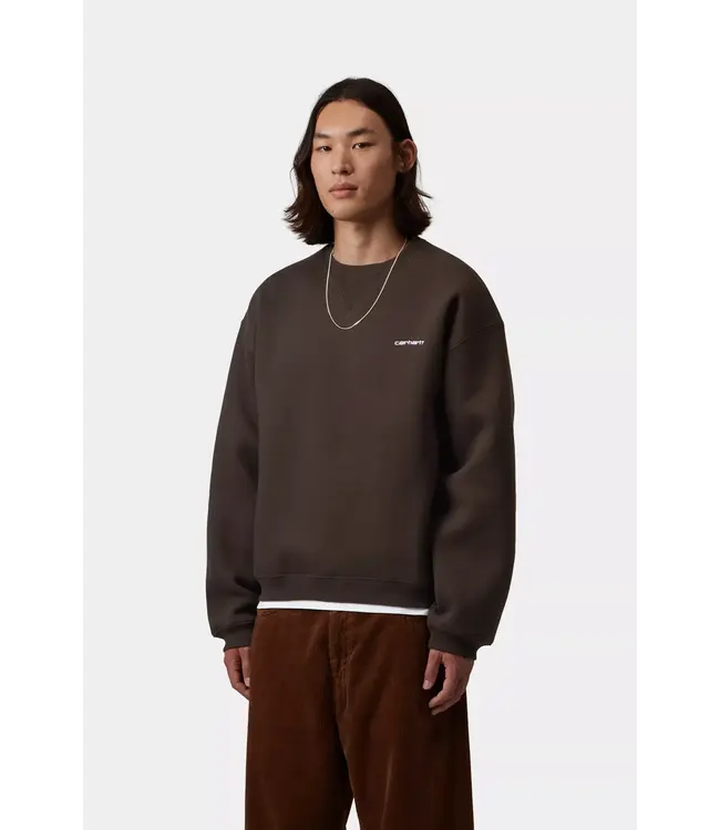 CARHARTT WIP Ebbert Sweat - Tobacco/White