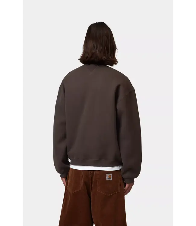 CARHARTT WIP Ebbert Sweat - Tobacco/White